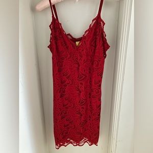 H&M Red lace dress